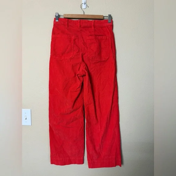 Marine Layer Bridget Wide Leg Crop Corduroy Pants Size 6 - Picture 9 of 13